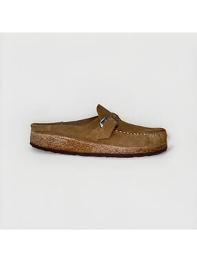 Birkenstock Buckley Shearling Brown Suede Women’s Size 9 Clog Mule